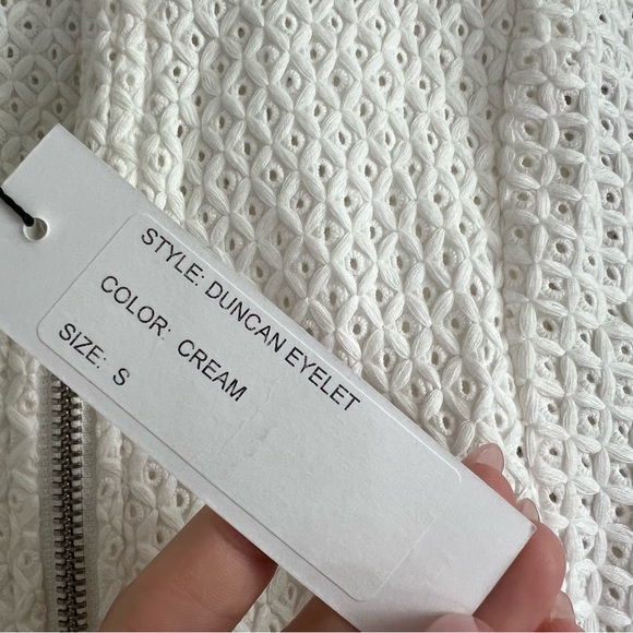 NEW Generation Love Duncan Eyelet Moto Zip Jacket Women's Size Small - Picture 5 of 9